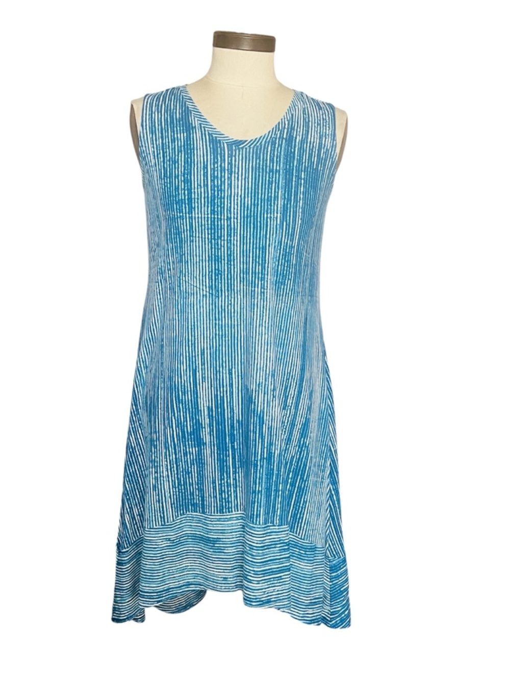 H By Halston PreppyStriped Midi Dress Classic Vacay Office Casual SZ M Petite - Picture 3 of 8